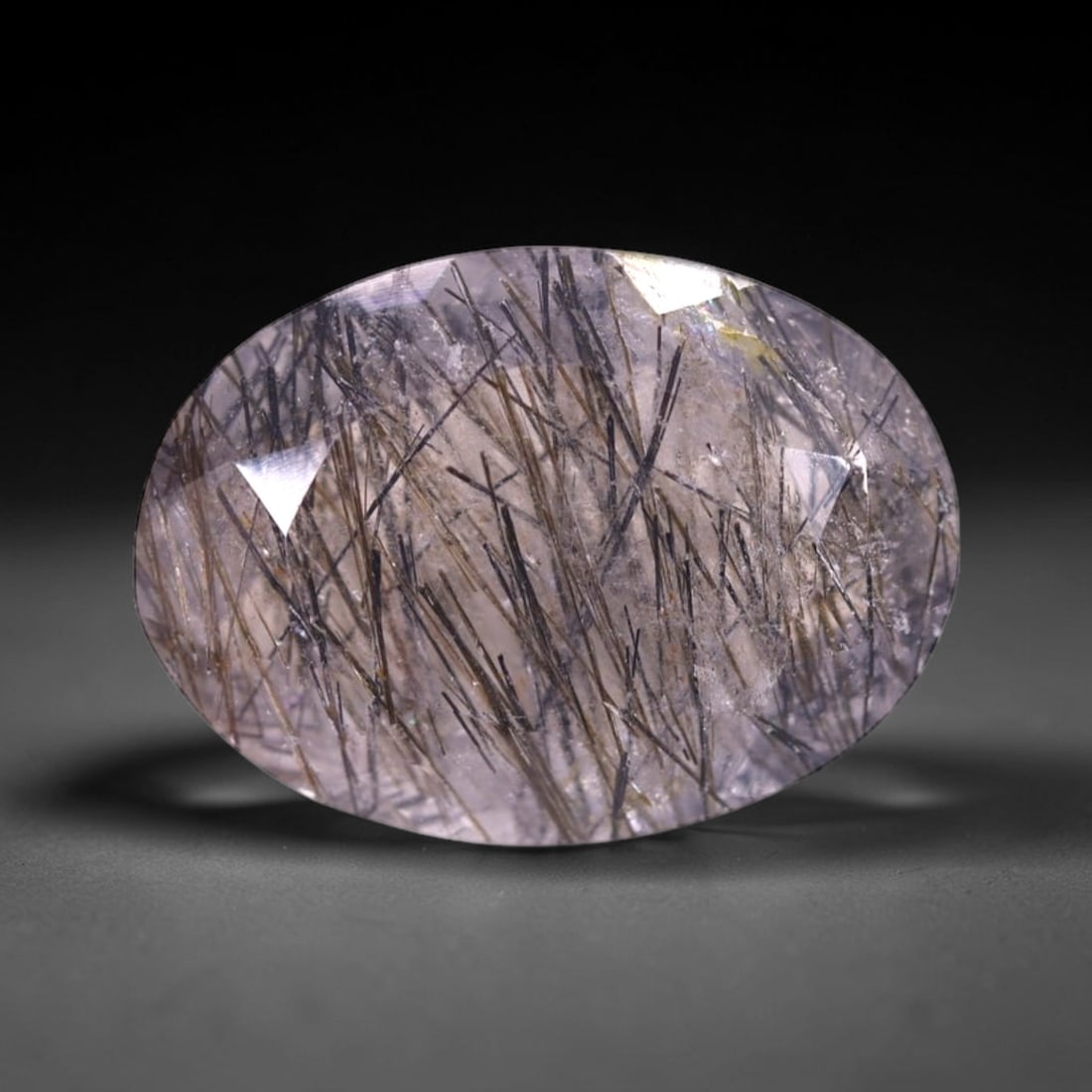*10.04Ct Black Rutiled Quartz - Polished Faceted , 254C (1 of 2)