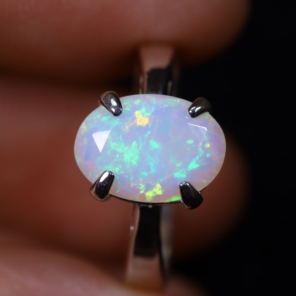 3.19g Natural Opal Stone Sterling Silver 925 Ring (Adjustable) , 193E: Ksmith Heritage Auctioneers Subject: Natural Ethiopian Opal Ring (Silver 925) Origin: Ethiopia Stone Dimension: 11x8mm Treatment: Natural Untreated Type: Faceted, Polished