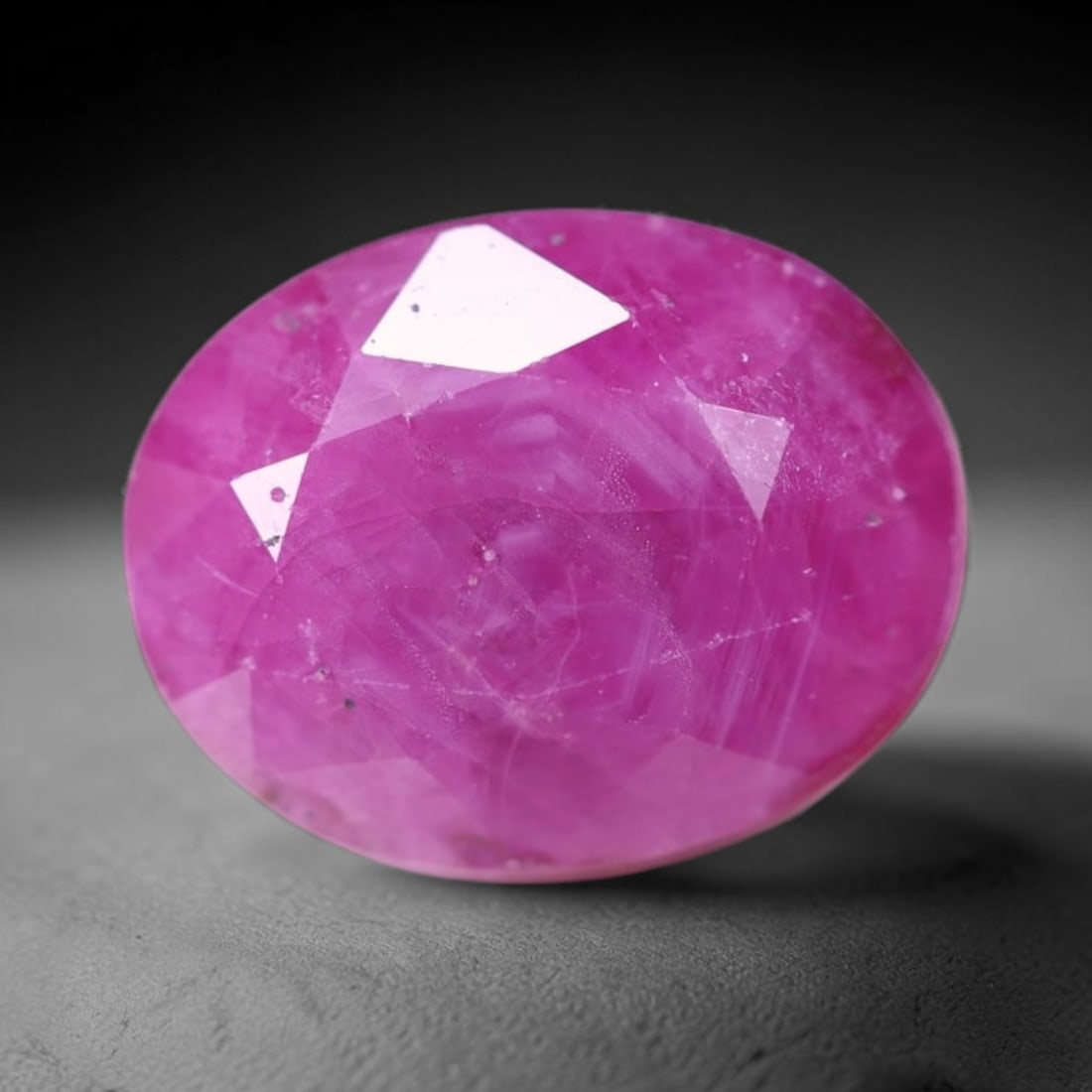 5.94Ct Red Ruby - Polished Faceted , 673E (1 of 2)