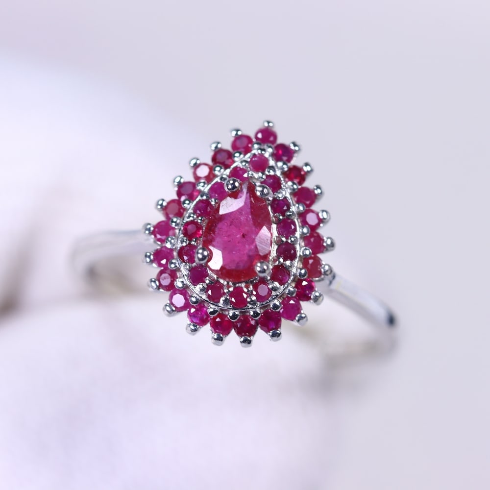 Ring US7 Ruby - 925 Sterling Silver, 20B (1 of 3)