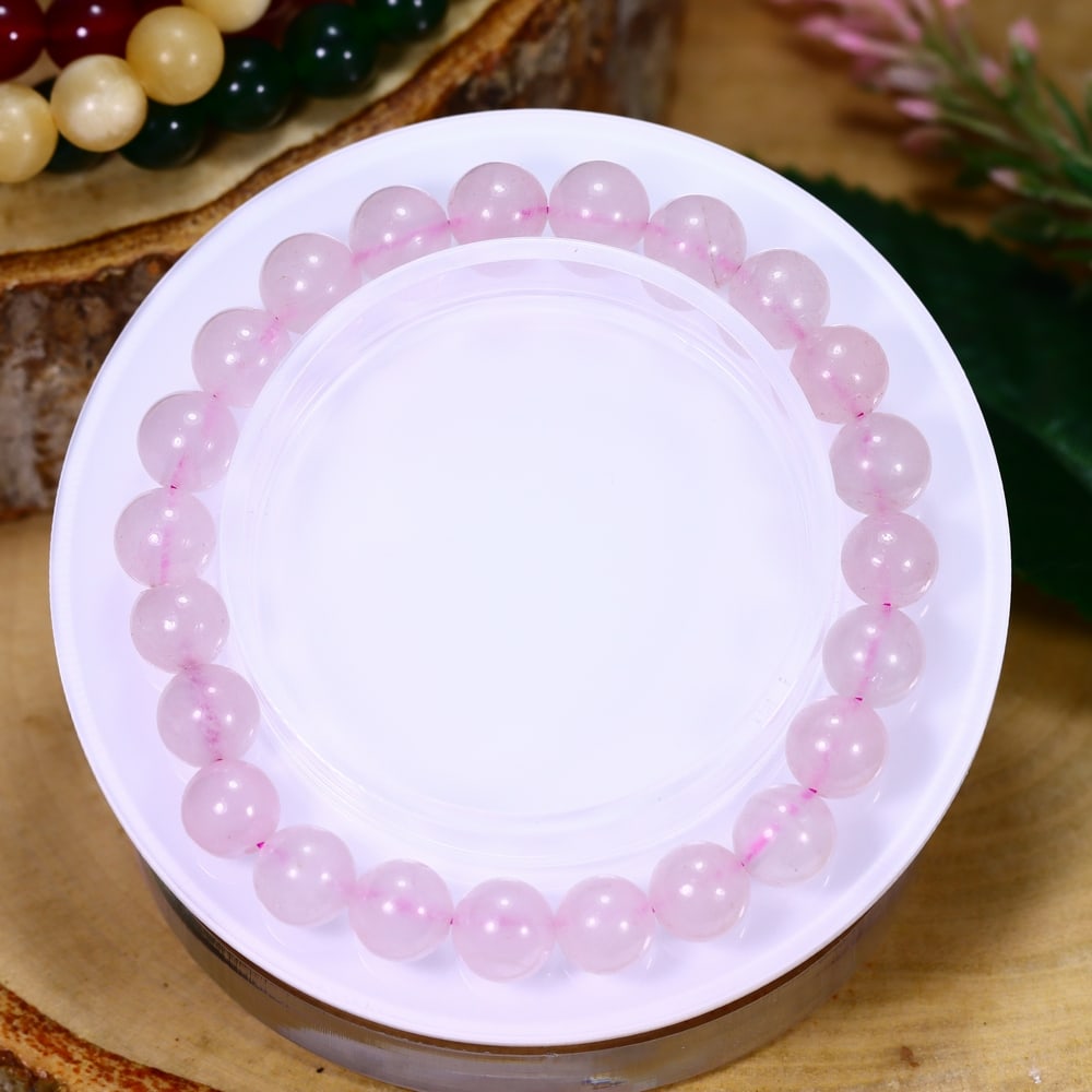 18.78g Rose Quartz Bracelet - Polished Beads, 1195B: Ksmith Heritage Auctioneers Subject: Natural Rose Quartz Carat Weight: 18.78g