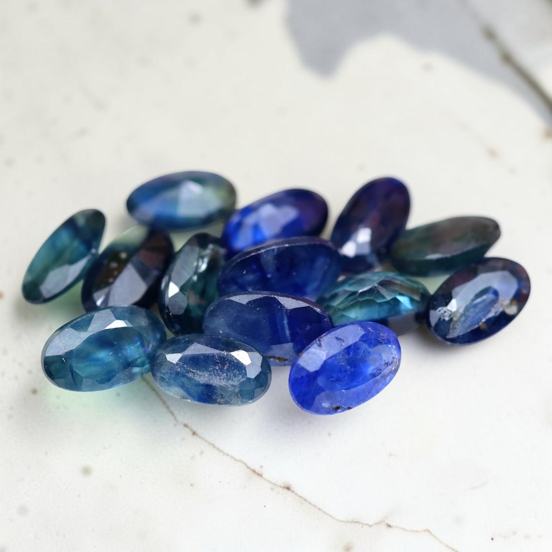 3.24Ct Natural Wholesale Blue Sapphire Lot - Madagascar Gemstone - Oval Faceted, 605MZ: Ksmith Jewels Global Welcome to our auction house, today auction brought to you by Ksmith Jewels Global based in Penang, Malaysia specialize in all kinds of opal and color gemstone both in manufacturi