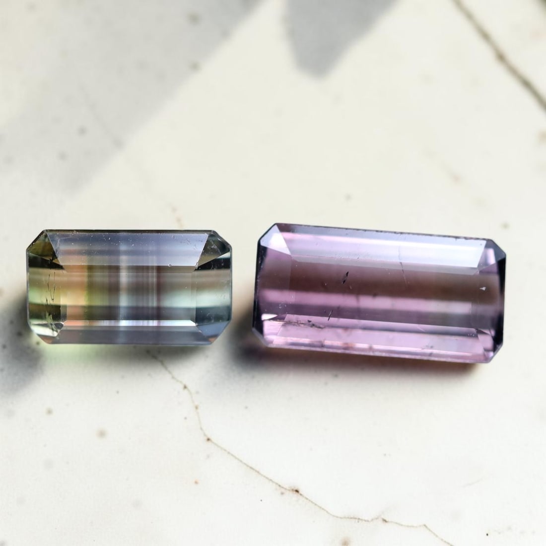 Tourmaline 2.08Ct Natural Afghanistan Mixed Color Tourmaline Gemstone Pair, 905MZ: Ksmith Jewels Global Welcome to our auction house, today auction brought to you by Ksmith Jewels Global based in Penang, Malaysia specialize in all kinds of opal and color gemstone both in manufacturi
