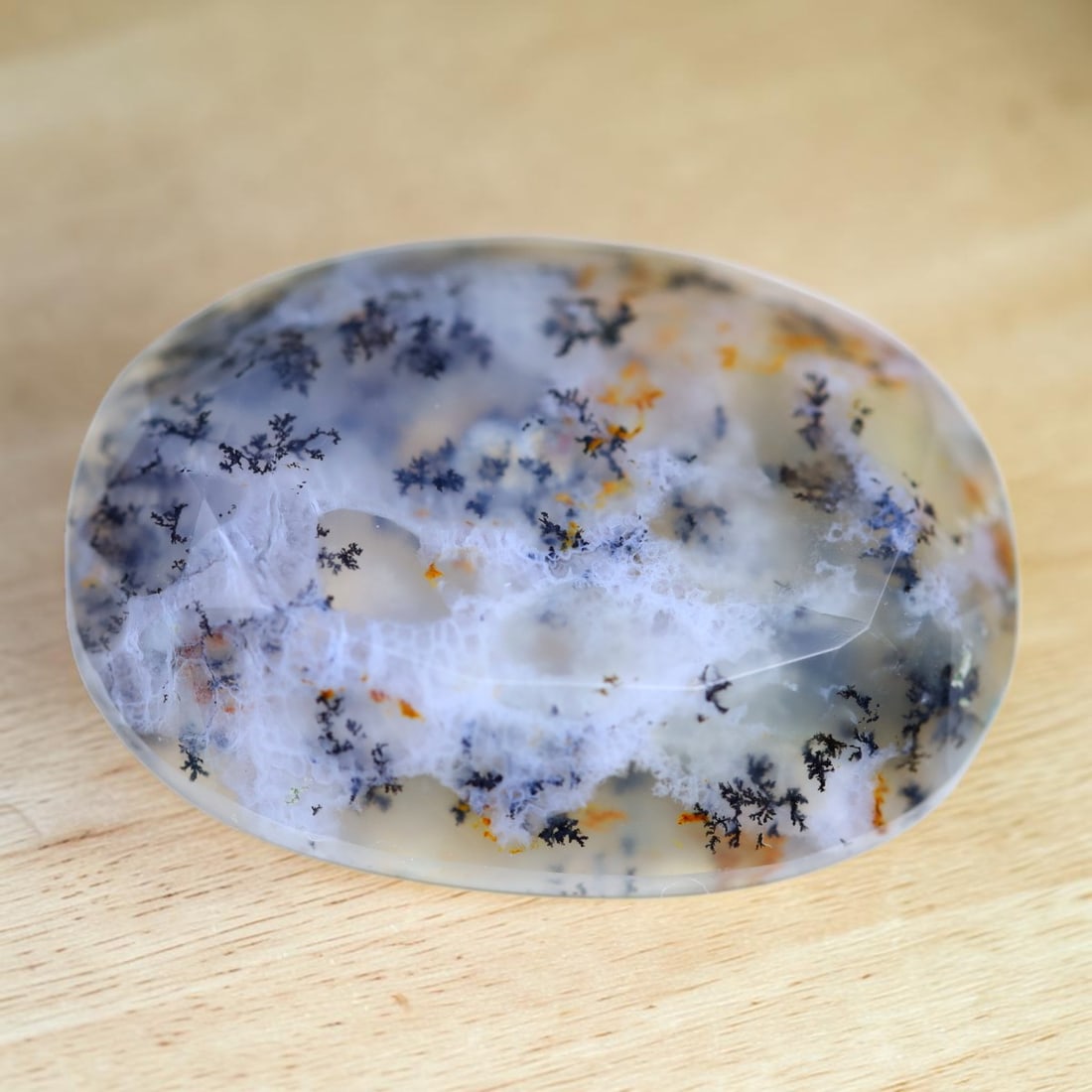 Dendrite Opal 13.60Ct Oval Cut Natural Faceted Dendrite Opal, 716MZ: Ksmith Jewels Global Welcome to our auction house, today auction brought to you by Ksmith Jewels Global based in Penang, Malaysia specialize in all kinds of opal and color gemstone both in manufacturi