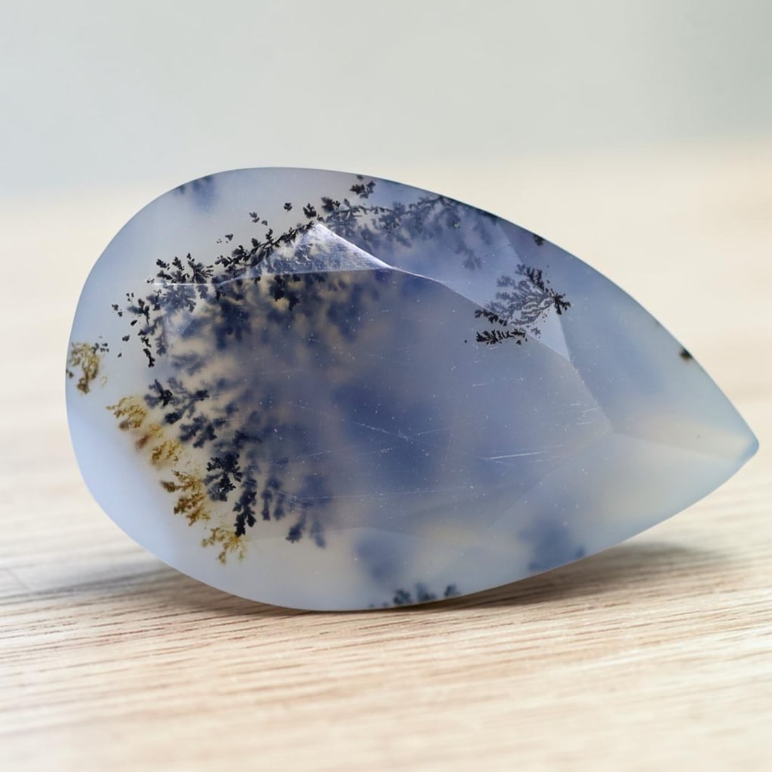 Dendrite Opal 1.45Ct Pear Cut Natural Faceted Dendrite Opal, 480MZ: Ksmith Jewels Global Welcome to our auction house, today auction brought to you by Ksmith Jewels Global based in Penang, Malaysia specialize in all kinds of opal and color gemstone both in manufacturi