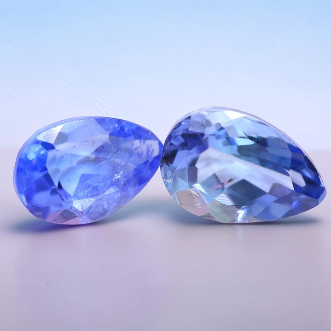 Tanzanite 1.28Ct Natural Pear Cut Purplish Blue Tanzanite Pair for Jewelry Making, 706MZ: Ksmith Jewels Global Welcome to our auction house, today auction brought to you by Ksmith Jewels Global based in Penang, Malaysia specialize in all kinds of opal and color gemstone both in manufacturi