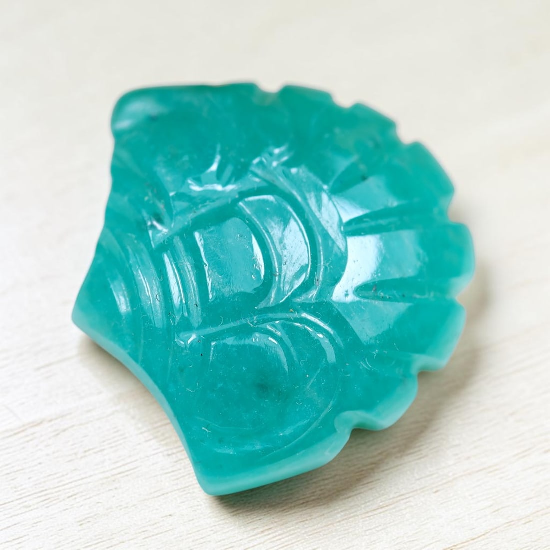 10.48Cts Natural Amazonite Hand Carved Gemstone, 227MZ: Ksmith Jewels Global Welcome to our auction house, today auction brought to you by Ksmith Jewels Global based in Penang, Malaysia specialize in all kinds of opal and color gemstone both in manufacturi