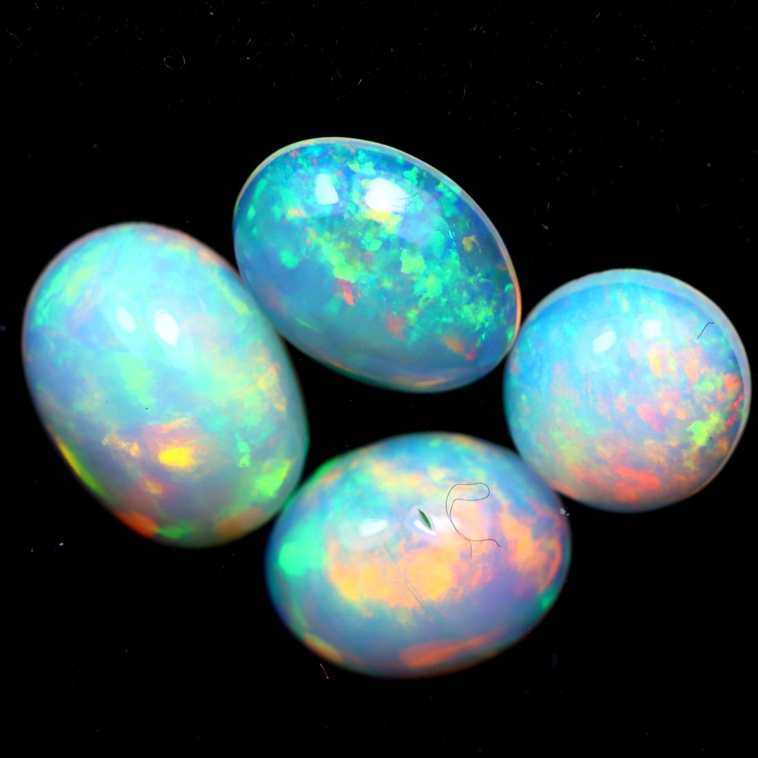 4.42Ct Natural Ethiopian Welo Opal Lot - Ethiopian Opal Cabochon, 996MZ: Ksmith Jewels Global Welcome to our auction house, today auction brought to you by Ksmith Jewels Global based in Penang, Malaysia specialize in all kinds of opal and color gemstone both in manufacturi