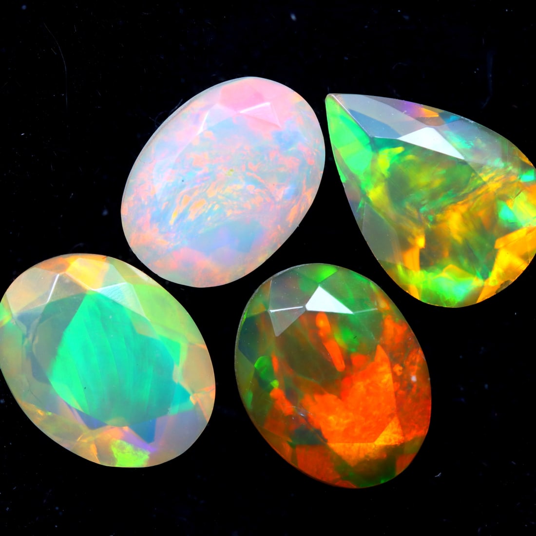 4.08Ct Natural Ethiopian Faceted Welo Opal Lot - Ethiopian Opal, 1247MZ: Ksmith Jewels Global Welcome to our auction house, today auction brought to you by Ksmith Jewels Global based in Penang, Malaysia specialize in all kinds of opal and color gemstone both in manufacturi