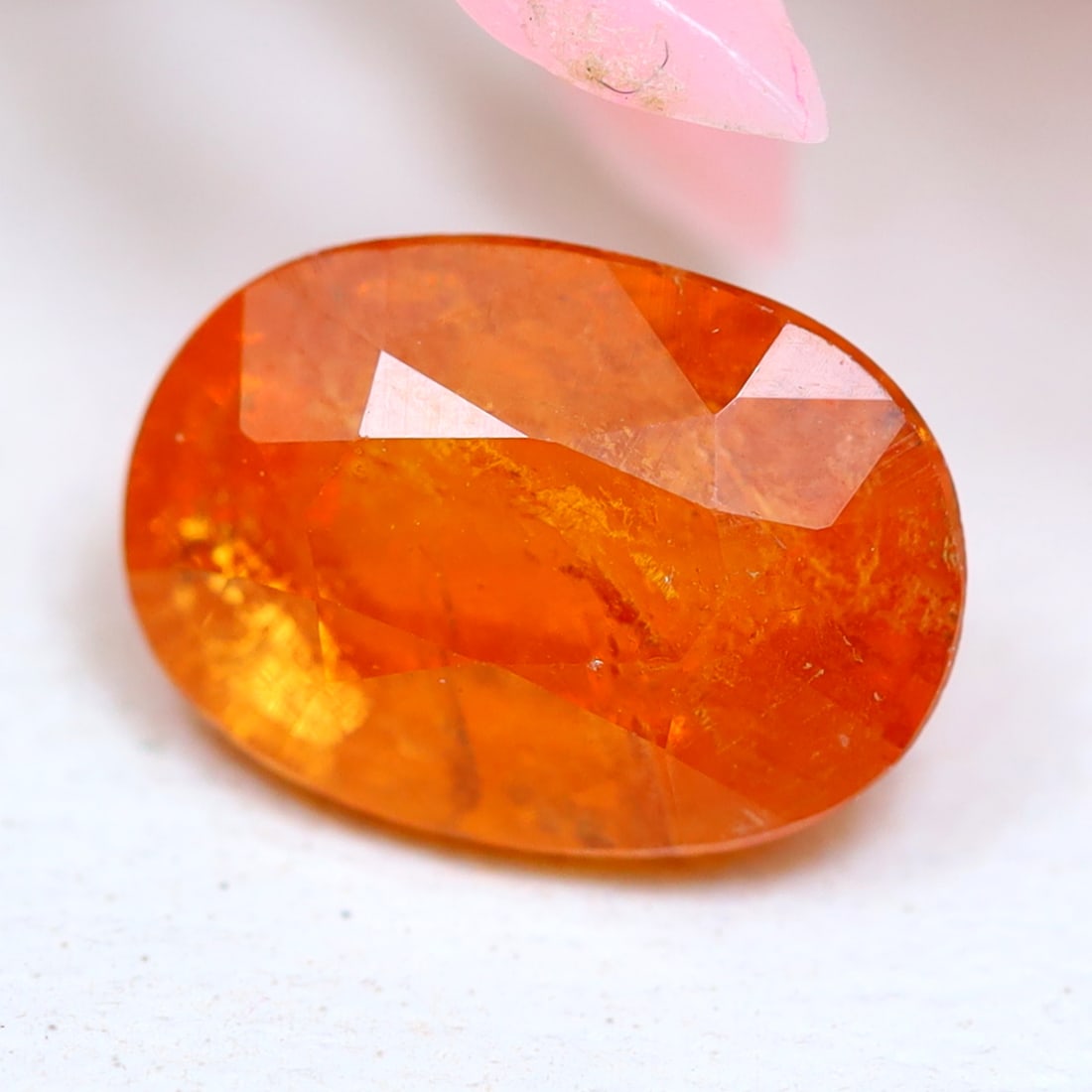1.47Ct Natural Fanta Orange Spessartite Garnet Oval Faceted for Jewelry Making, 1124MZ: Ksmith Jewels Global Welcome to our auction house, today auction brought to you by Ksmith Jewels Global based in Penang, Malaysia specialize in all kinds of opal and color gemstone both in manufacturi