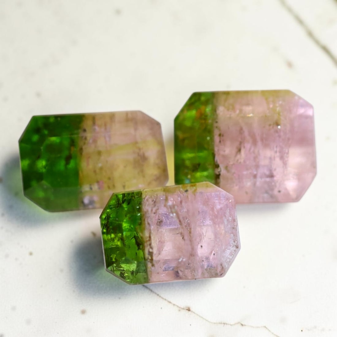 Tourmaline 2.42Ct Emerald Cut Natural Bi-Color Afghanistan Tourmaline In Lot, 578MZ: Ksmith Jewels Global Welcome to our auction house, today auction brought to you by Ksmith Jewels Global based in Penang, Malaysia specialize in all kinds of opal and color gemstone both in manufacturi