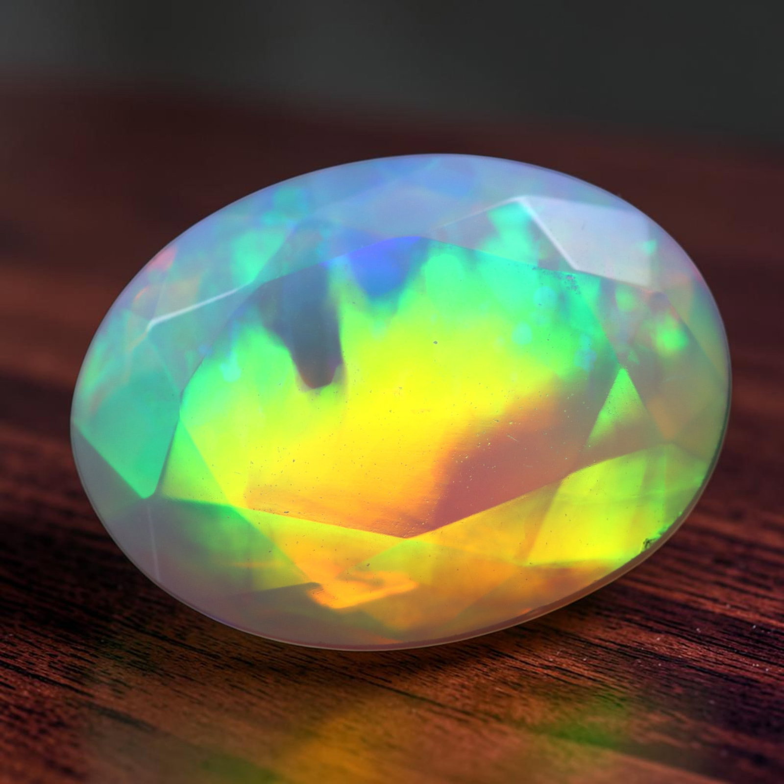 3.47Ct Natural Flashy Rainbow Ethiopian Welo Opal, 298B: Ksmith Jewels Global Welcome to our auction house, today auction brought to you by Ksmith Jewels Global based in Penang, Malaysia specialize in all kinds of opal and color gemstone both in manufacturi