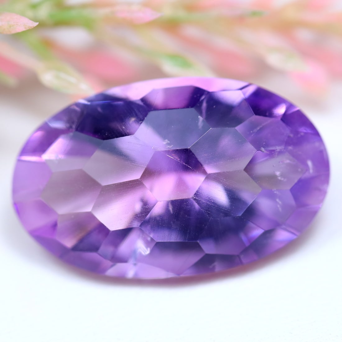Amethyst 15.80Ct Natural Purple Amethyst Honeycomb Cut, 876B: Ksmith Jewels Global Welcome to our auction house, today auction brought to you by Ksmith Jewels Global based in Penang, Malaysia specialize in all kinds of opal and color gemstone both in manufacturi