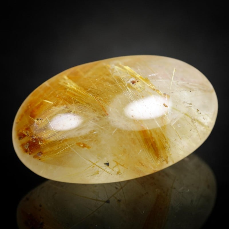 Quartz 7.53Ct Natural Golden Rutiled Quartz Cabochon, 1157B: Ksmith Jewels Global Welcome to our auction house, today auction brought to you by Ksmith Jewels Global based in Penang, Malaysia specialize in all kinds of opal and color gemstone both in manufacturi