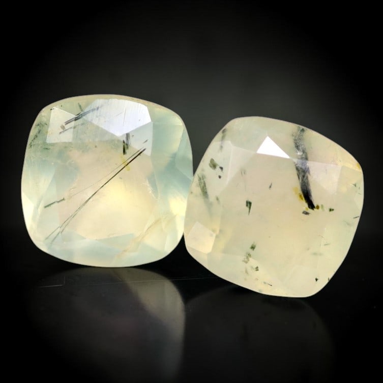 Prehnite 3.11Ct Natural Unheated Green Brazil Prehnite Pair, 240B: Ksmith Jewels Global Welcome to our auction house, today auction brought to you by Ksmith Jewels Global based in Penang, Malaysia specialize in all kinds of opal and color gemstone both in manufacturi