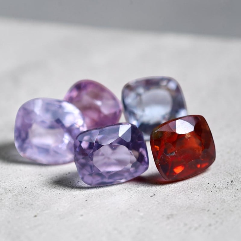 2.78Ct Natural Multi Color Cushion Burmese Spinel in Lot, 839B: Ksmith Jewels Global Welcome to our auction house, today auction brought to you by Ksmith Jewels Global based in Penang, Malaysia specialize in all kinds of opal and color gemstone both in manufacturi
