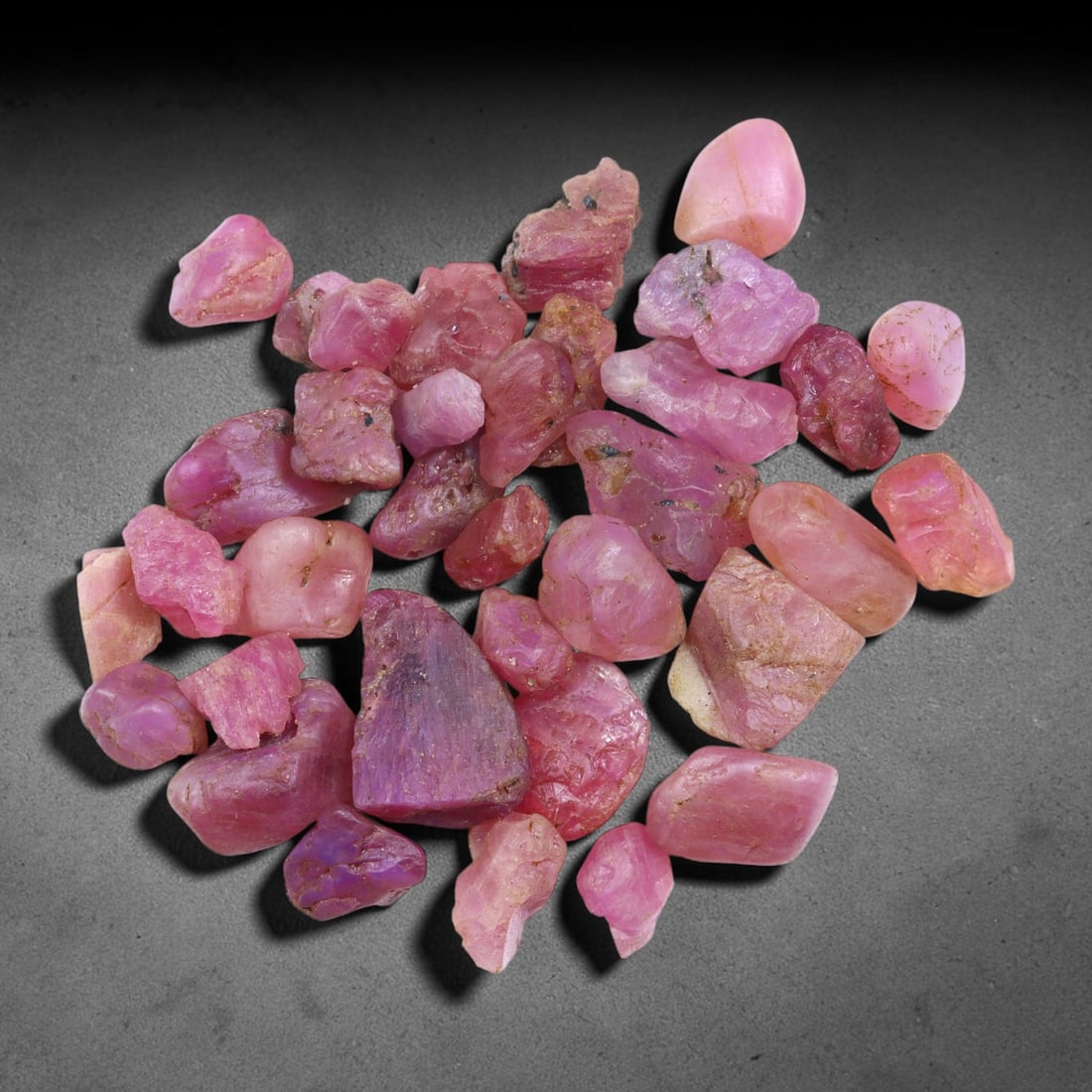 69Ct Raw Ruby Freeform Lot - Rough Specimen , 741C: Ksmith Heritage Auctioneers Subject: Natural Ruby Treatment: No Treat