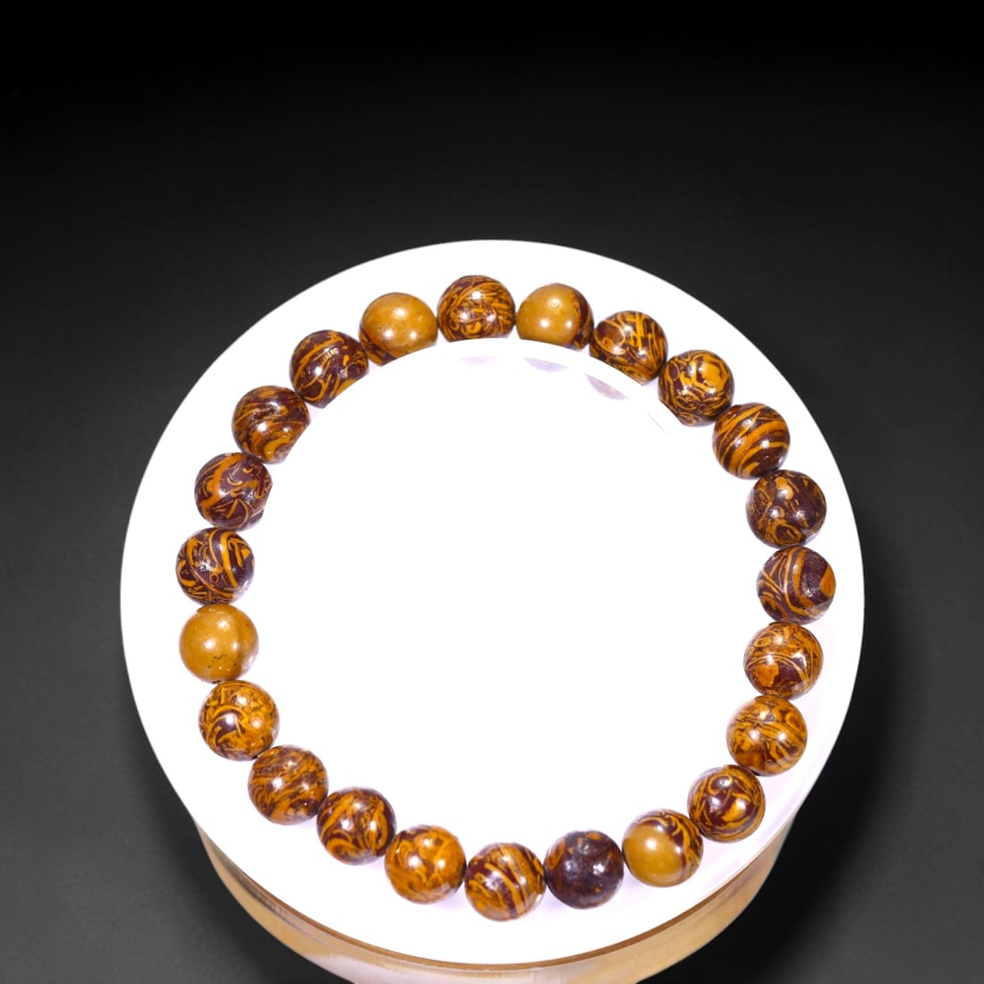 19.84g Wood Jasper Bracelet - Polished Beads, 819B: Ksmith Heritage Auctioneers Subject: Natural Wood Jasper Carat Weight: 19.84g