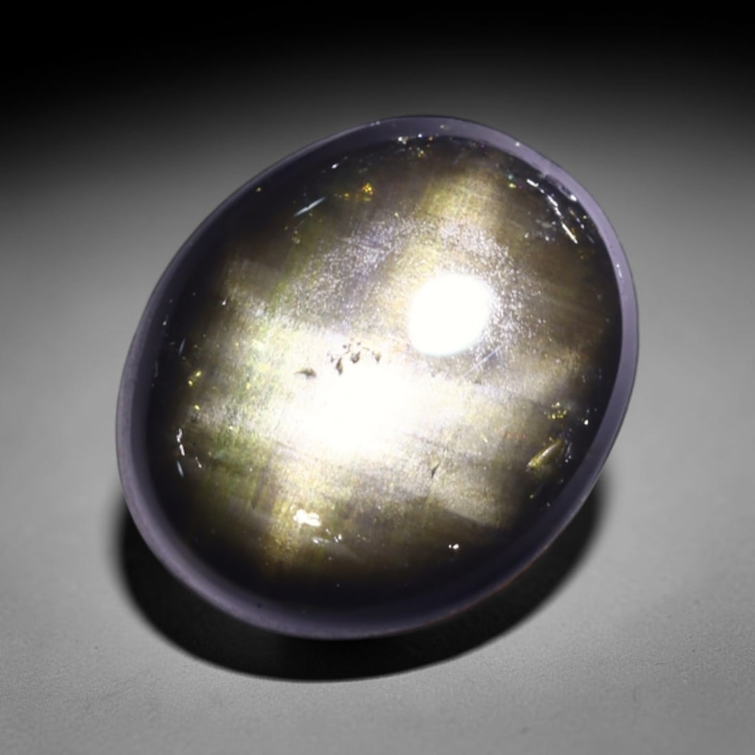 *2.04Ct 6 Rays Black Star Sapphire - Polished Cabochon , 1005E: Ksmith Heritage Auctioneers Subject: Natural 6 Rays Star Sapphire Origin: Myanmar Carat Weight: 2.04Ct Dimension: 8.6x7.3x2.7 mm Treatment: Diffusion Type: Cabochon, Polis