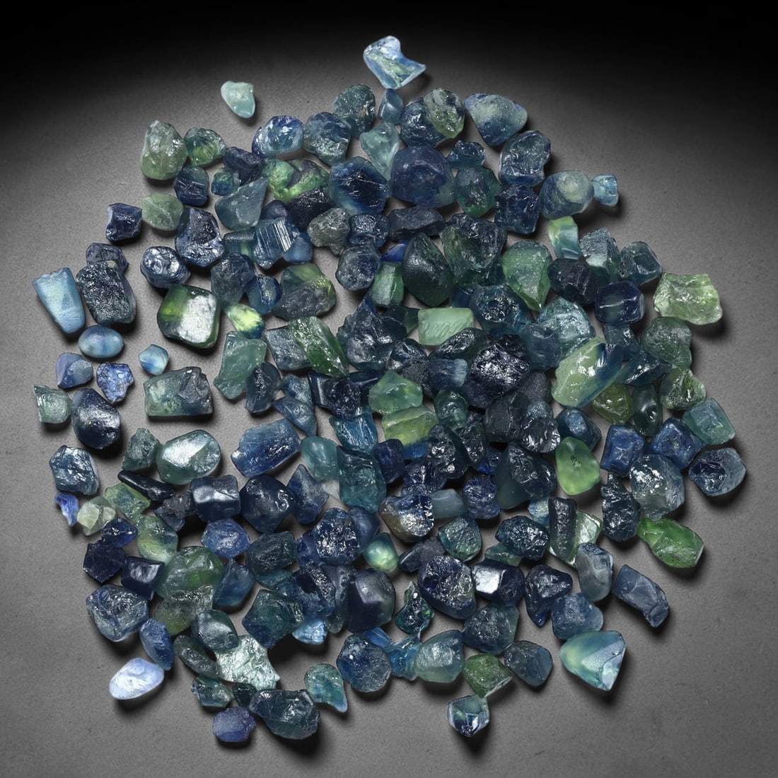 46Ct Raw Australian Blue Sapphire Freeform Lot - Rough Specimen , 764C: Ksmith Heritage Auctioneers Subject: Natural Sapphire