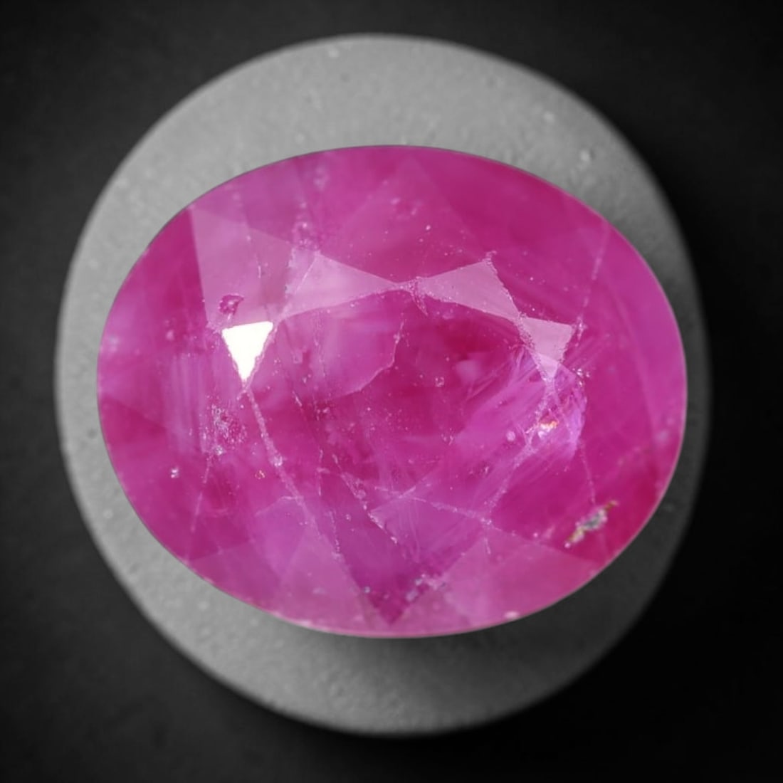 6.02Ct Red Ruby - Polished Faceted , 611E: Ksmith Heritage Auctioneers Subject: Natural Ruby Origin: Burma Carat Weight: 6.02Ct Dimension: 11.1x9.2x6.7 mm Treatment: Heated Type: Faceted, Polished