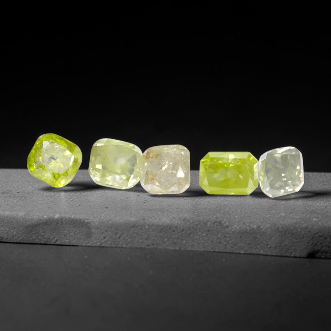 1.02Ct Fancy Diamond Set - Polished Faceted , 955E: Ksmith Heritage Auctioneers Subject: Natural Diamond Origin: Africa Carat Weight: 1.02Ct Dimension: 3.6x2.6x2.1 mm Treatment: Unheated Type: Faceted, Polished