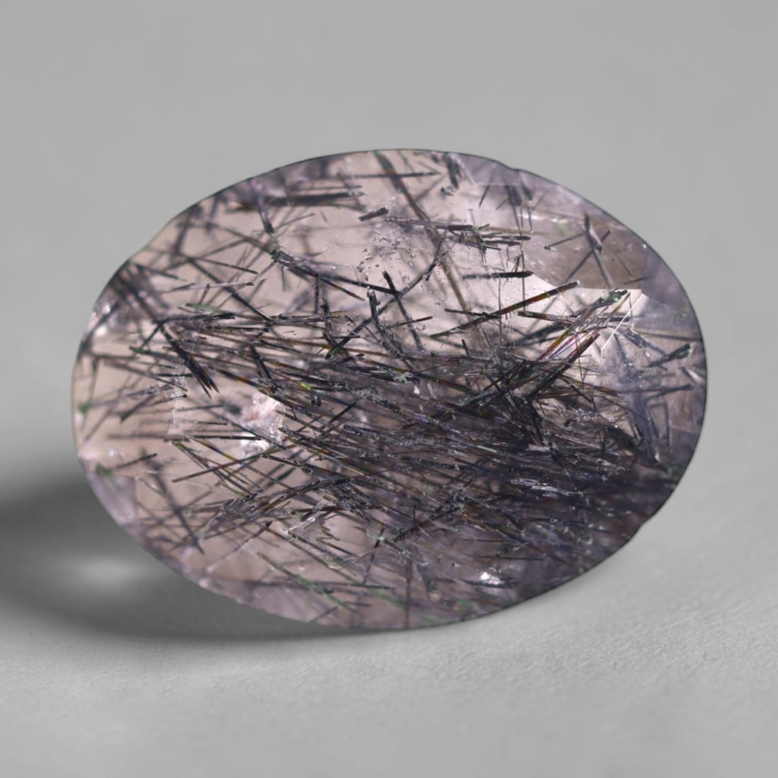 *5.82Ct Black Rutiled Quartz - Polished Faceted , 258C: Ksmith Heritage Auctioneers Subject: Natural Black Rutiled Quartz Carat Weight: 5.82 Ct Dimension: 16.2x12.1x5 mm