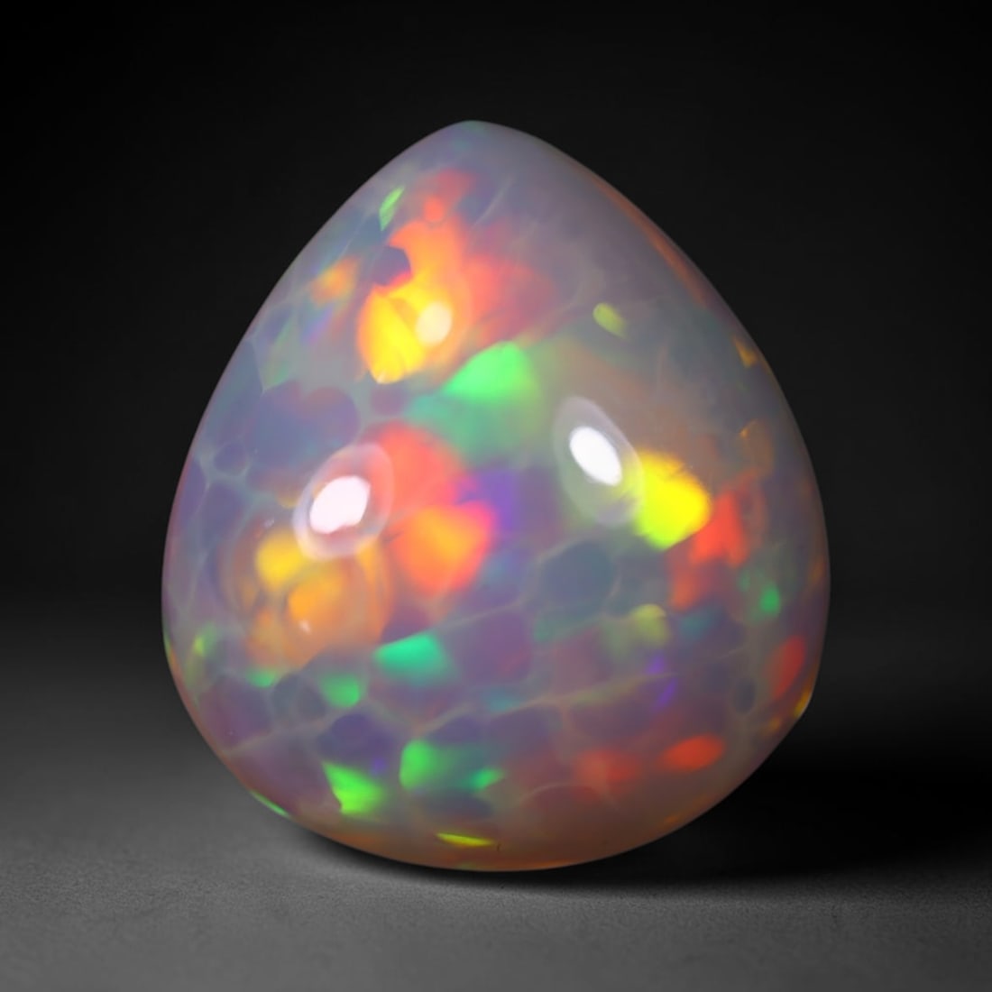 *16.20Ct Welo Opal Polished - Ethiopian Opal , 172E: Ksmith Heritage Auctioneers Subject: Natural Ethiopian Welo Opal Origin: Ethiopia Carat Weight: 16.20Ct Dimension: 18.7x16.9x10.6 mm Treatment: Natural Untreated Type: Ca