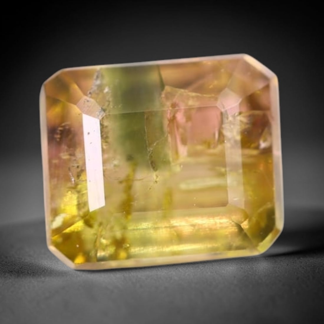 *2.14Ct Natural Watermelon Tourmaline - Bi-Colour Faceted Cut, 154C: Ksmith Heritage Auctioneers Subject: Natural Tourmaline Origin: Africa Carat Weight: 2.14 Ct Dimension: 7.6x6.4x4.8 mm Type: Faceted, Polished