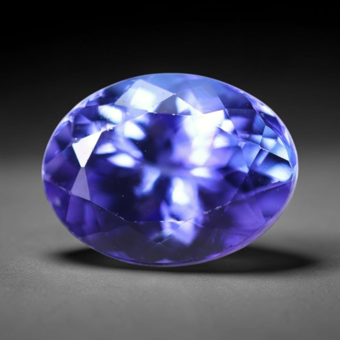 1.77Ct Tanzanite Faceted - Oval Polished , 142B: Ksmith Heritage Auctioneers Subject: Natural Tanzanite Origin: Tanzania Dimension: 8.6x6.5x4.7 mm Treatment: Heated Shape: Oval Type: Faceted, Polished