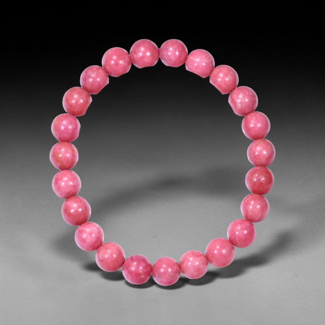 *31.30g Rhodonite Bracelet - Polished Beads , 39E: Ksmith Heritage Auctioneers Subject: Natural Rhodonite Carat Weight: 31.30g