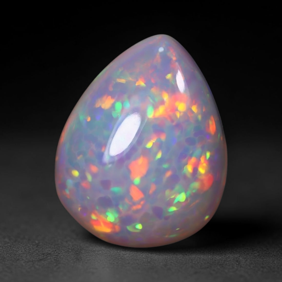*6.18Ct Welo Opal - Ethiopian Opal, 380C: Ksmith Heritage Auctioneers Subject: Natural Ethiopian Welo Opal Origin: Ethiopia Carat Weight: 6.18Ct Dimension: 15.9x12.4x6.5 mm Treatment: Natural Untreated Type: Cabochon,
