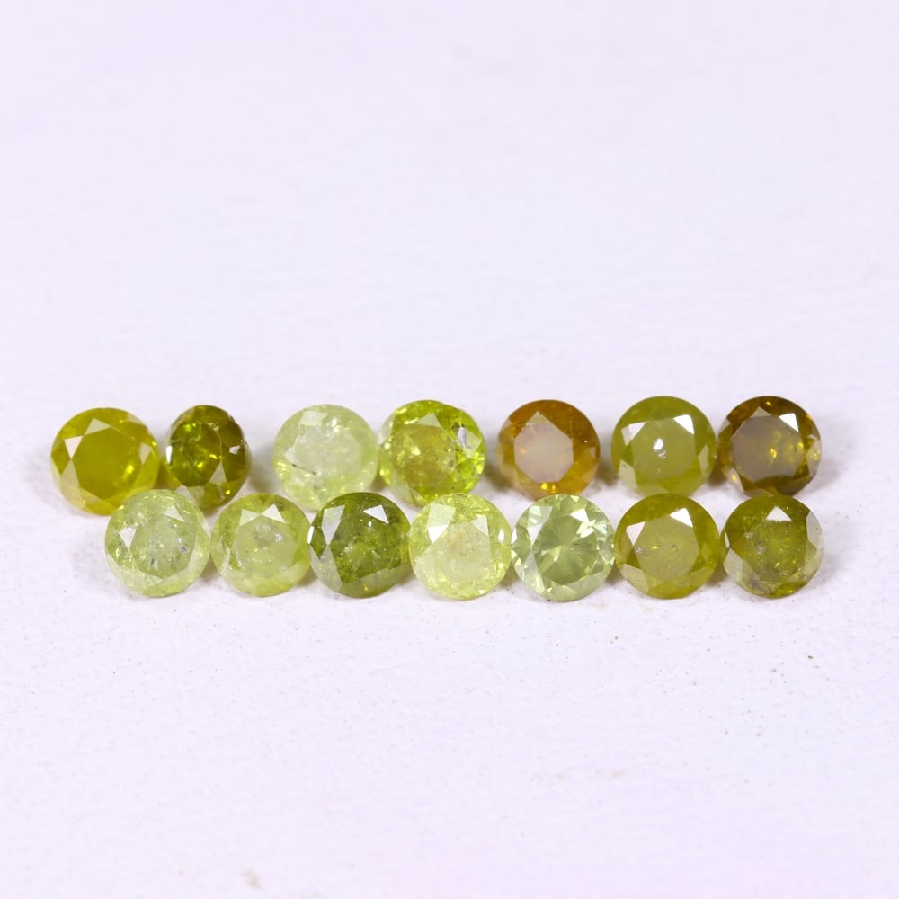 1.06ct 14pcs Unheated Fancy Diamond 2.5mm - Natural Diamond, Loose Diamond, 278DD: Ksmith Heritage Auctioneers Subject: Natural Diamond Origin: Africa Treatment: Unheated