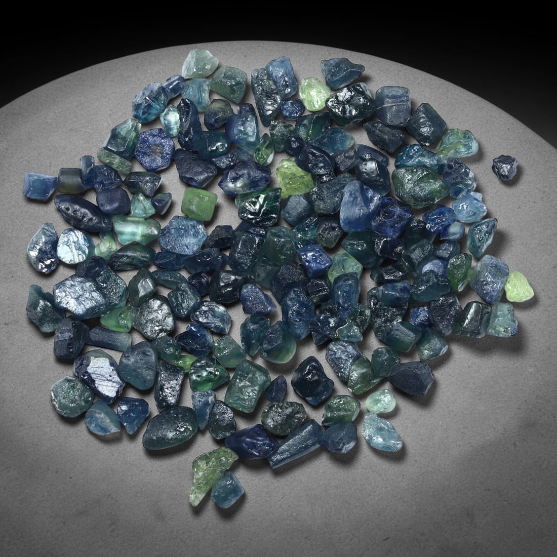 46Ct Raw Australian Blue Sapphire Freeform Lot - Rough Specimen , 766C: Ksmith Heritage Auctioneers Subject: Natural Sapphire