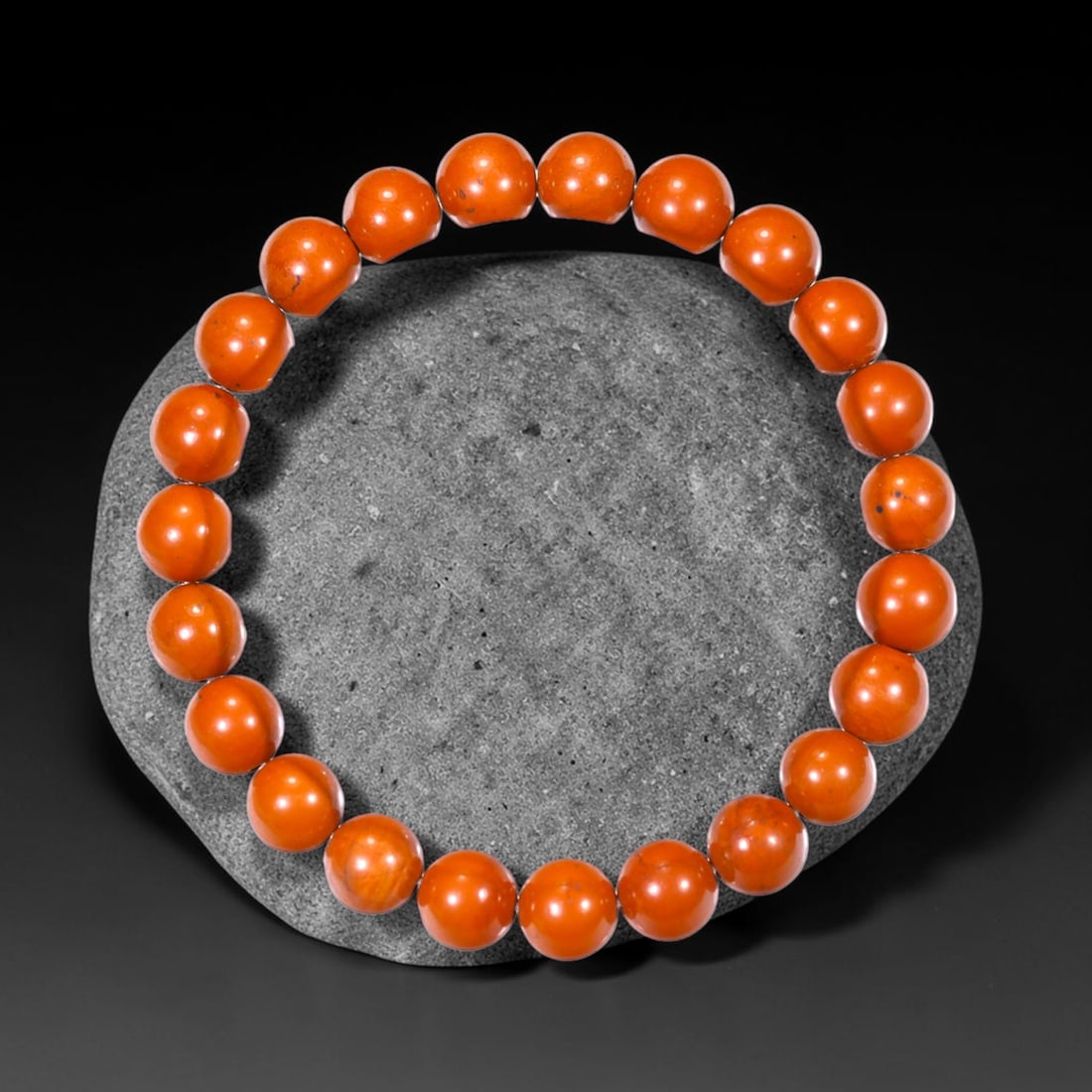 16.38g Red Jasper Bracelet - Polished Beads , 659E (1 of 3)
