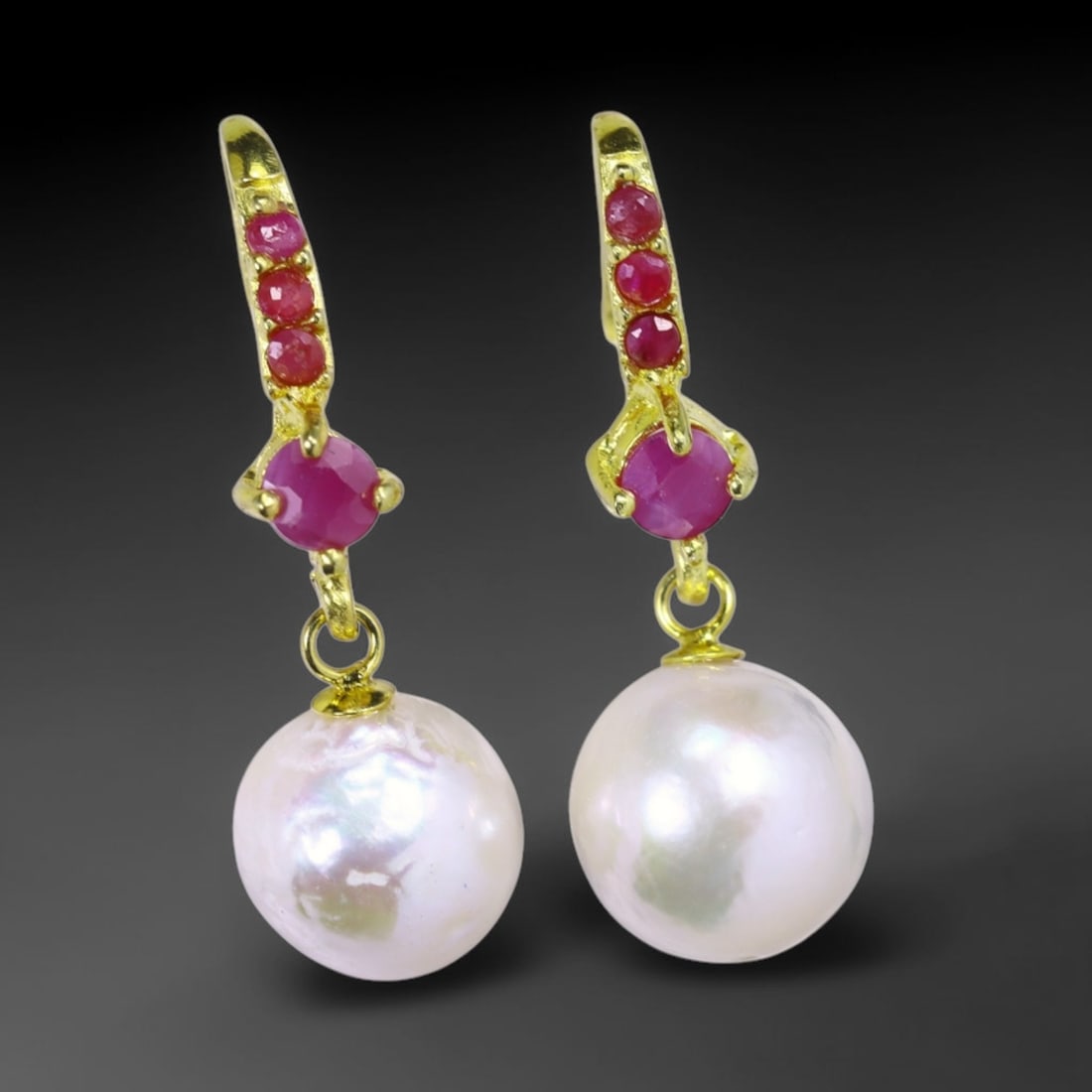 5.44g Pearl Earrings - 925 Sterling Silver , 119C: Ksmith Heritage Auctioneers