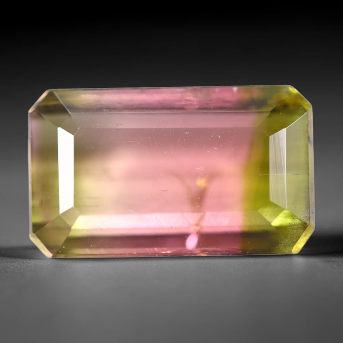 3.92cts Natural Watermelon Tourmaline - Bi-Colour Faceted Cut , 1123E: Ksmith Heritage Auctioneers Subject: Natural Tourmaline Origin: Africa Carat Weight: 3.92 cts Dimension: 11.7x6.9x4.3 mm Type: Faceted, Polished