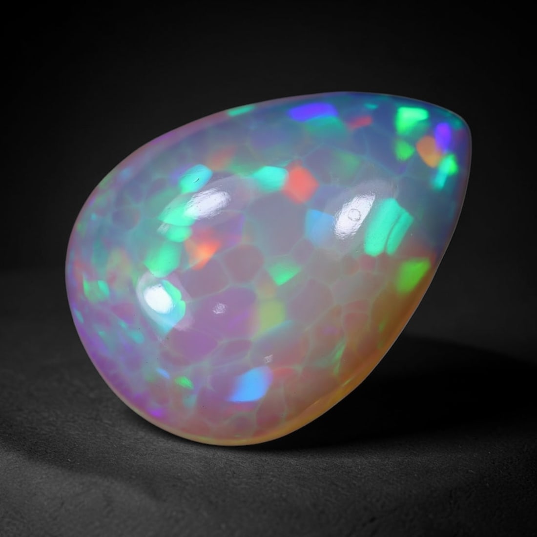 *12.35Ct Welo Opal Polished - Ethiopian Opal, 229B: Ksmith Heritage Auctioneers Subject: Natural Ethiopian Welo Opal Origin: Ethiopia Carat Weight: 12.35Ct Dimension: 21.7x15.7x7,2 mm Treatment: Natural Untreated Type: Cabochon,