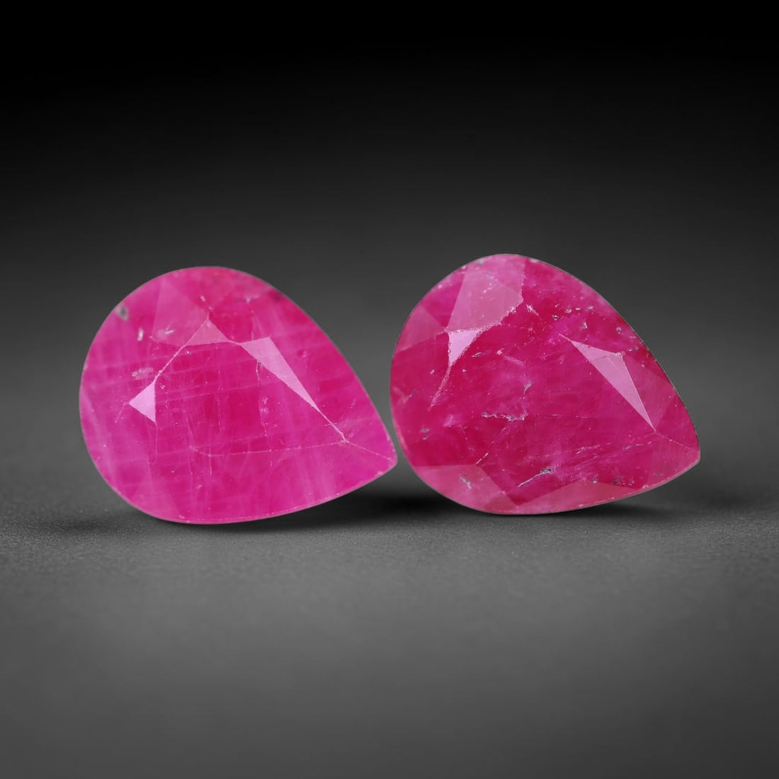 5.58Ct Red Ruby Set - Polished Faceted , 727E: Ksmith Heritage Auctioneers Subject: Natural Ruby Origin: Burma Carat Weight: 5.58Ct Dimension: 10x7.8x4.6 mm Treatment: Heated Type: Faceted, Polished