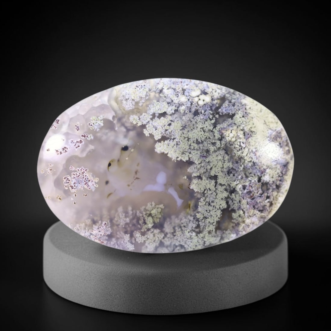 30Ct Moss Agate Cabochon - Polished - 31x21mm Approx , 783E: Ksmith Heritage Auctioneers Subject: Natural Agate Treatment: Natural Untreated Type: Cabochon, Polished