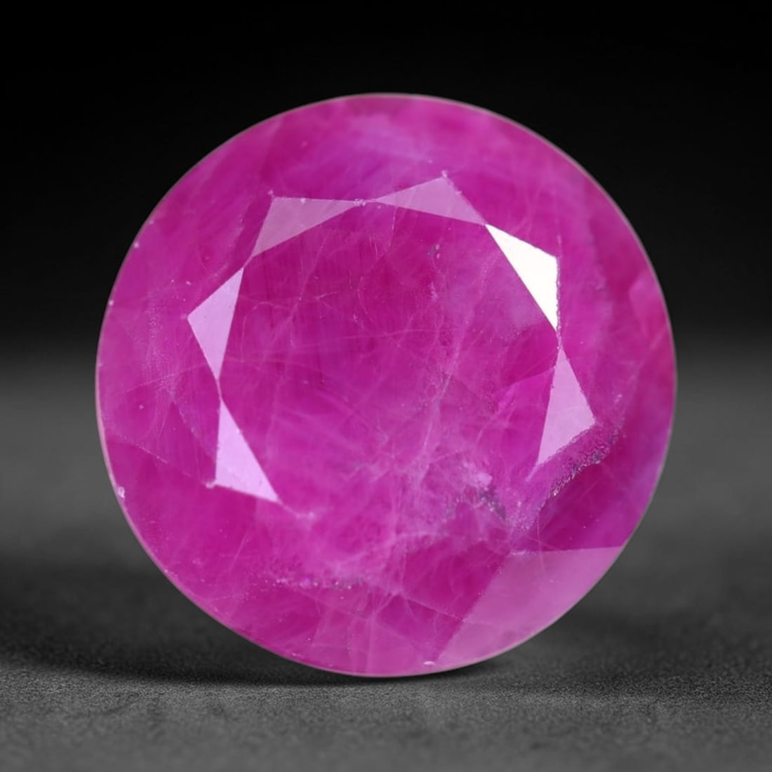 15.15Ct Red Ruby - Polished Faceted , 324E: Ksmith Heritage Auctioneers Subject: Natural Ruby Origin: Burma Carat Weight: 15.15Ct Dimension: 13.5x13.5x8.8 mm Treatment: Heated Type: Faceted, Polished