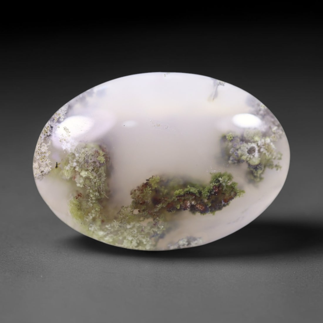 33.09Ct Moss Agate Cabochon - Polished - 32x22mm Approx , 952E: Ksmith Heritage Auctioneers Subject: Natural Agate Treatment: Natural Untreated Type: Cabochon, Polished