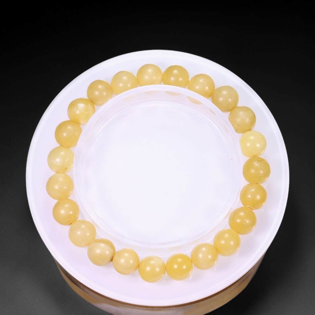 18.31g Yellow Agate Bracelet - Polished Beads, 253B: Ksmith Heritage Auctioneers Subject: Natural Yellow Agate Carat Weight: 18.31g