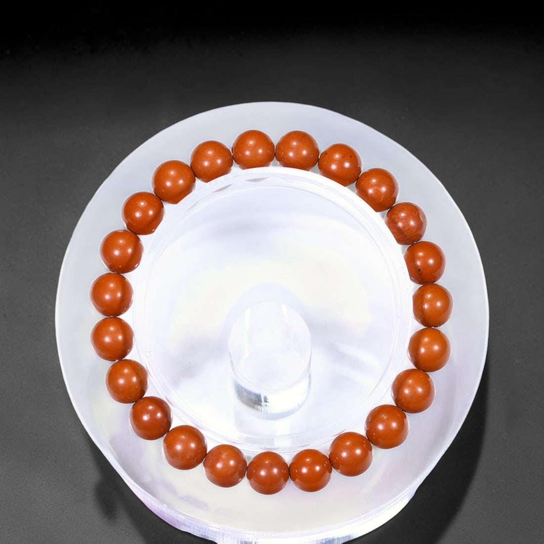 16.67g Red Jasper Bracelet - Polished Beads , 356E: Ksmith Heritage Auctioneers Subject: Natural Red Jasper Carat Weight: 16.67g