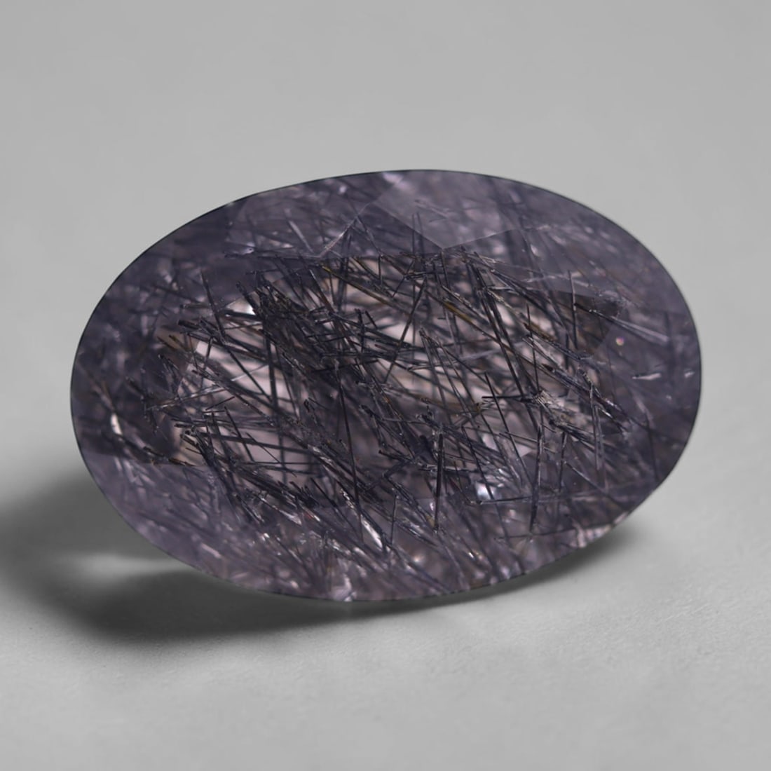 *14.24Ct Black Rutiled Quartz - Polished Faceted , 251C (1 of 2)