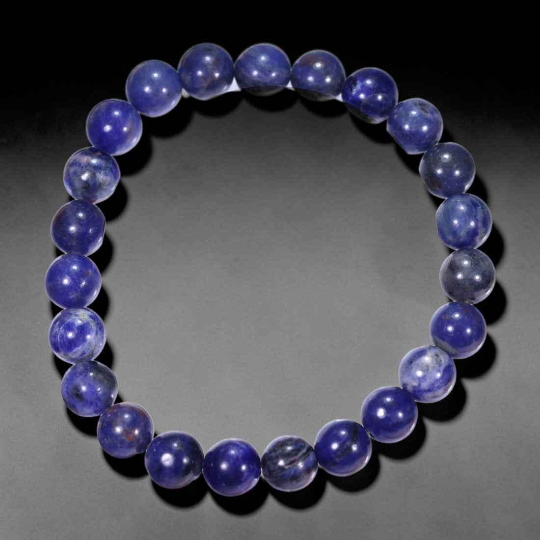 18.61g Sodalite Bracelet - Polished Beads, 1140B: Ksmith Heritage Auctioneers Subject: Natural Sodalite Carat Weight: 18.61g