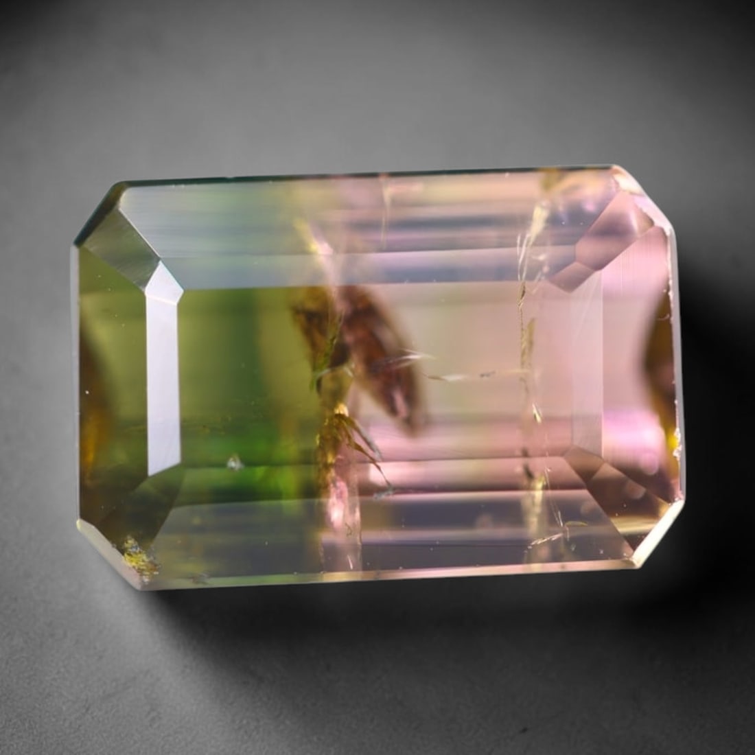 4.42cts Natural Watermelon Tourmaline - Bi-Colour Faceted Cut, 493B: Ksmith Heritage Auctioneers Subject: Natural Tourmaline Origin: Africa Carat Weight: 4.42cts Dimension: 10.7x7.1x5.8 mm Type: Faceted, Polished