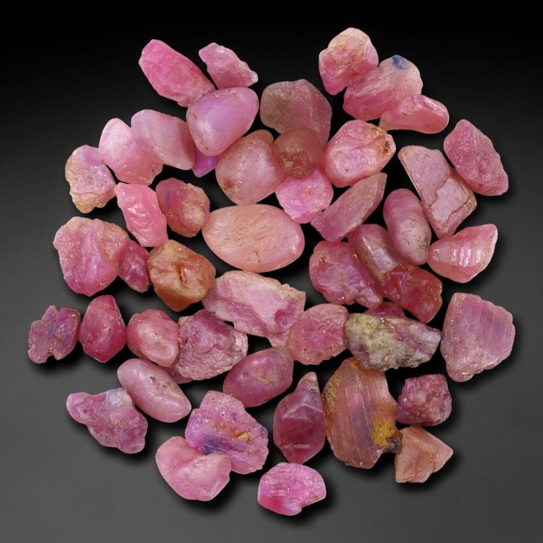 79Ct Raw Ruby Freeform Lot - Rough Specimen , 756C: Ksmith Heritage Auctioneers Subject: Natural Ruby Treatment: No Treat