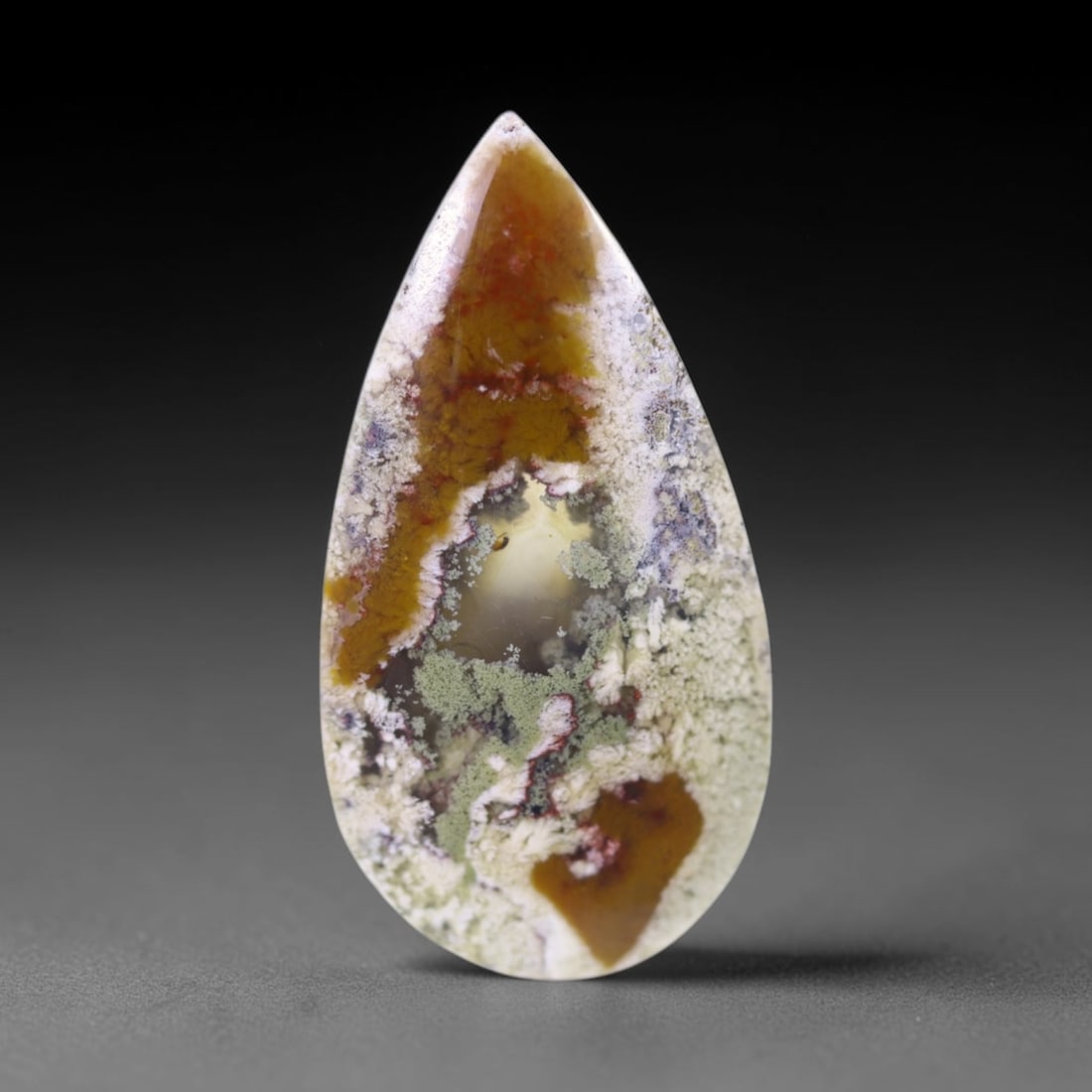 23.20Ct Moss Agate Cabochon - Polished - 35x18mm Approx , 870E (1 of 2)