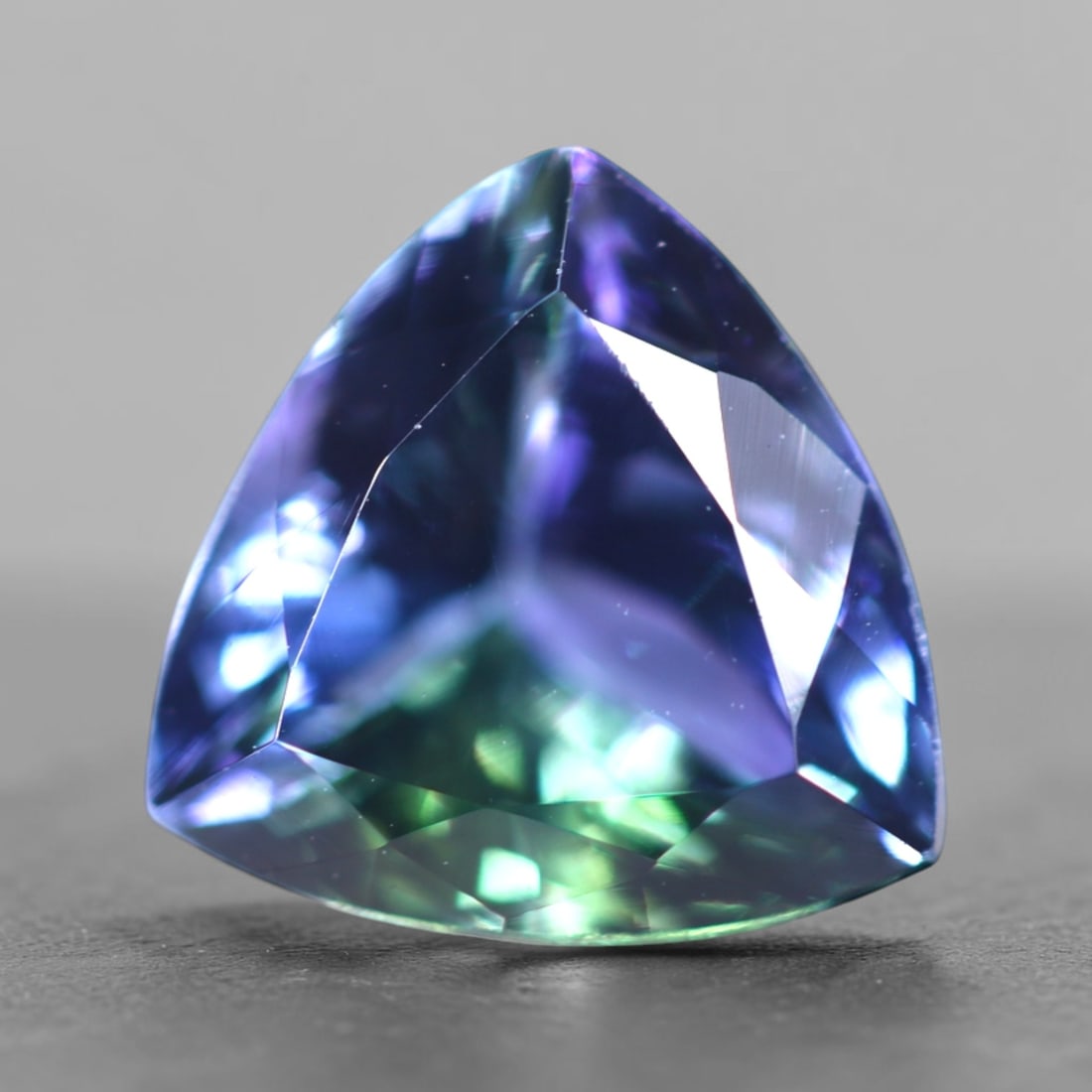 IGI Certified 2.97Ct Tanzanite - Polished Faceted - Triangular Faceted , 1052E (1 of 5)
